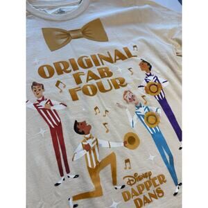 Disney Dapper Dans Original Fab Four Beige T-Shirt Small Adult Unisex
